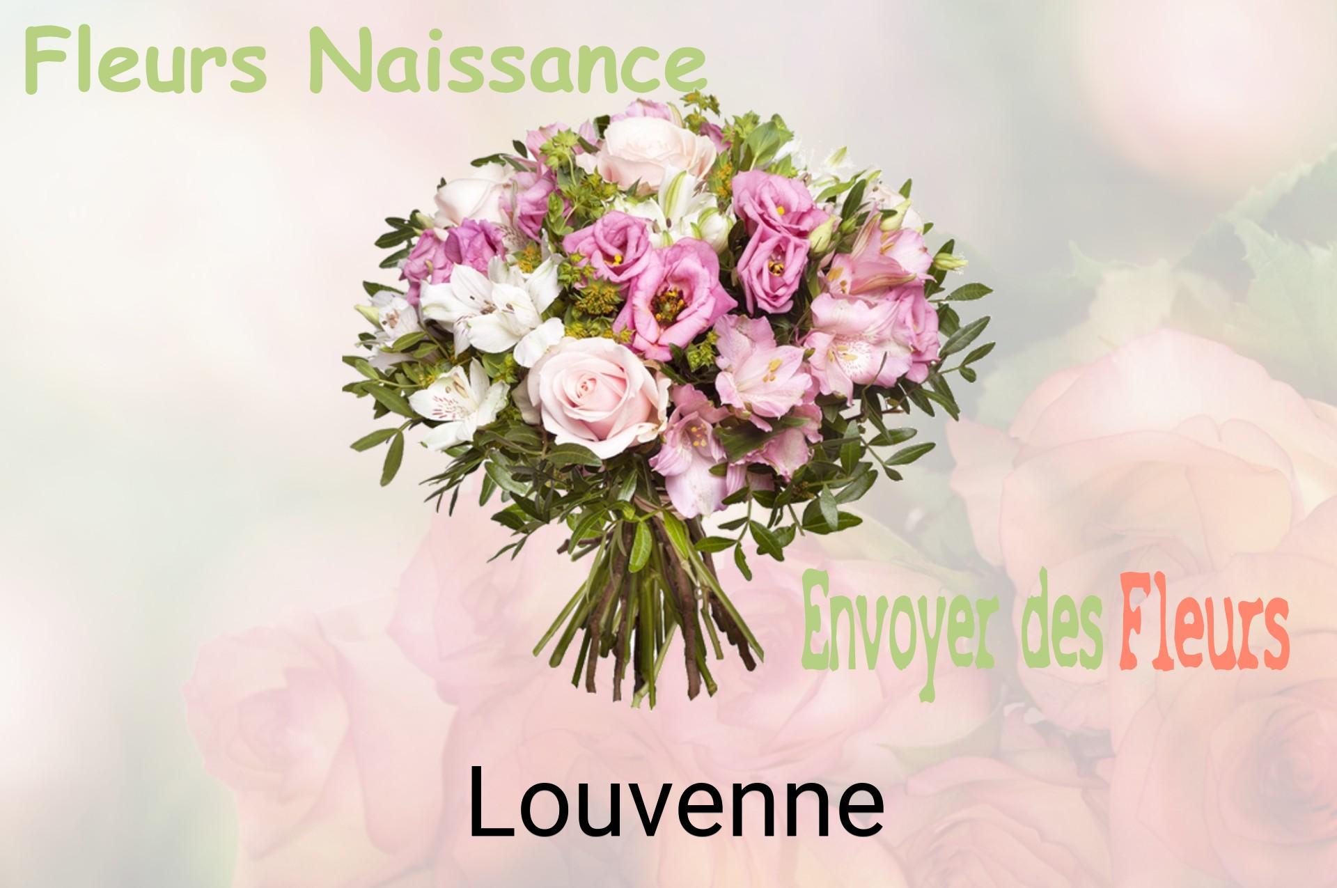 Bouquet de fleurs de naissance livré à Louvenne